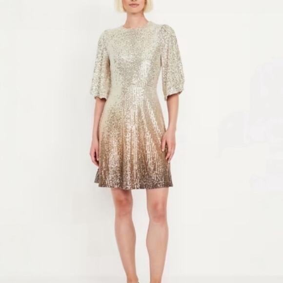 Old Navy Warm Ombré Sequin Mini Dress - Picture 1 of 12